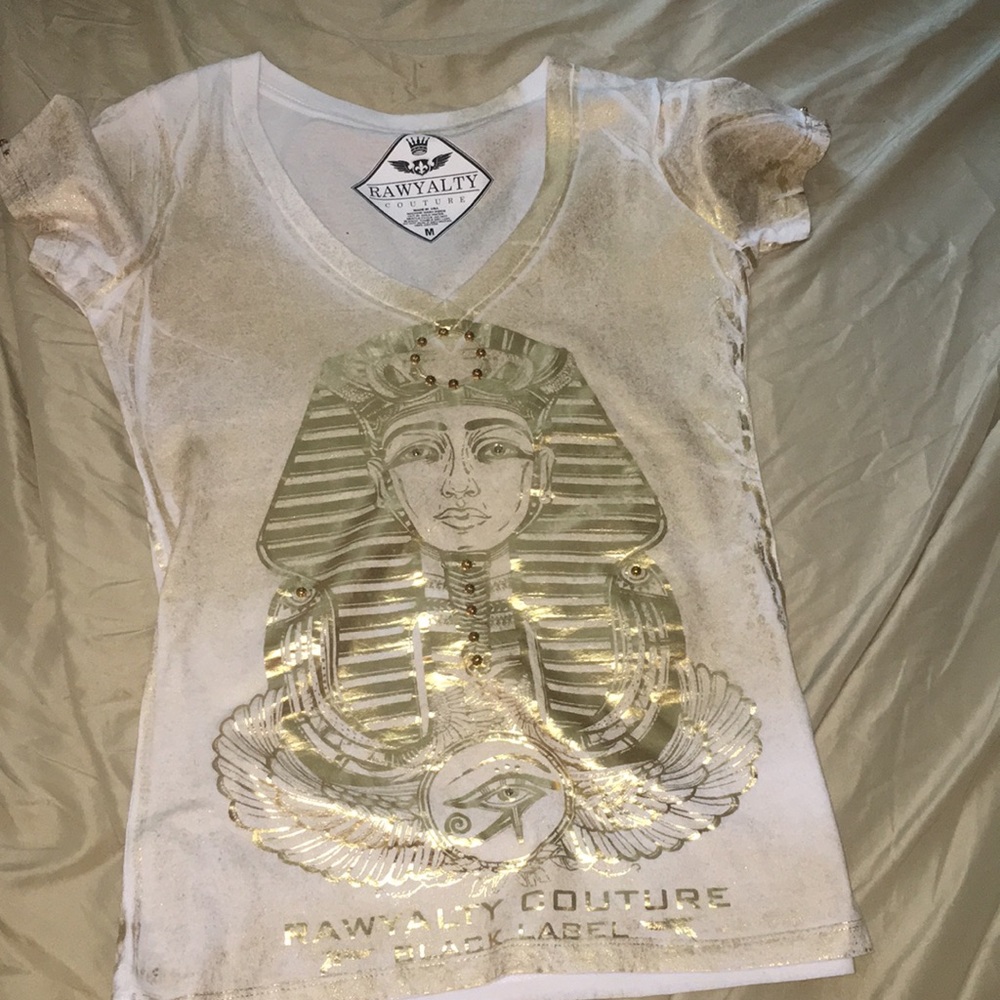 Rawyalty Couture gold shirt